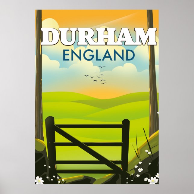 Durham England Travel poster (Front)