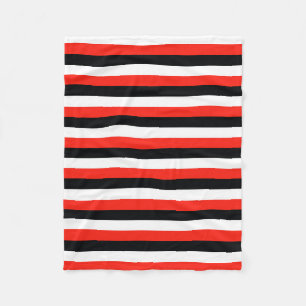 durham maori flag sardinia stripes red black white fleece blanket