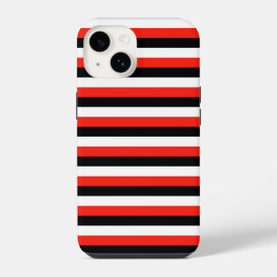durham maori flag sardinia stripes red black white iPhone 14 case