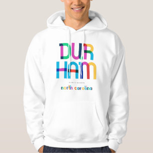 Durham North Carolina Mid Century, Pop Art, Hoodie