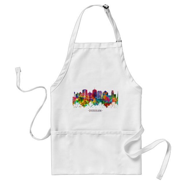 Durham North Carolina Skyline Standard Apron (Front)