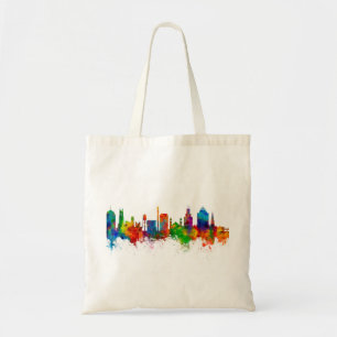 Durham North Carolina Skyline Tote Bag