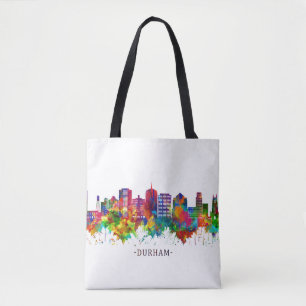 Durham North Carolina Skyline Tote Bag