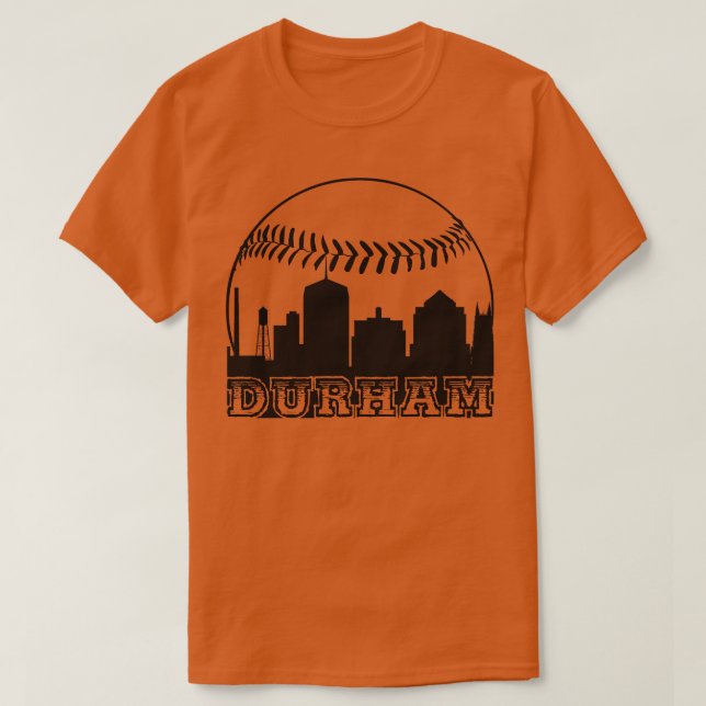 Durham North olina Baseball T-Shirt (Design Front)
