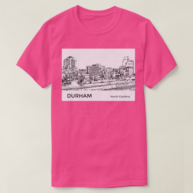 Durham North olina T-Shirt (Design Front)