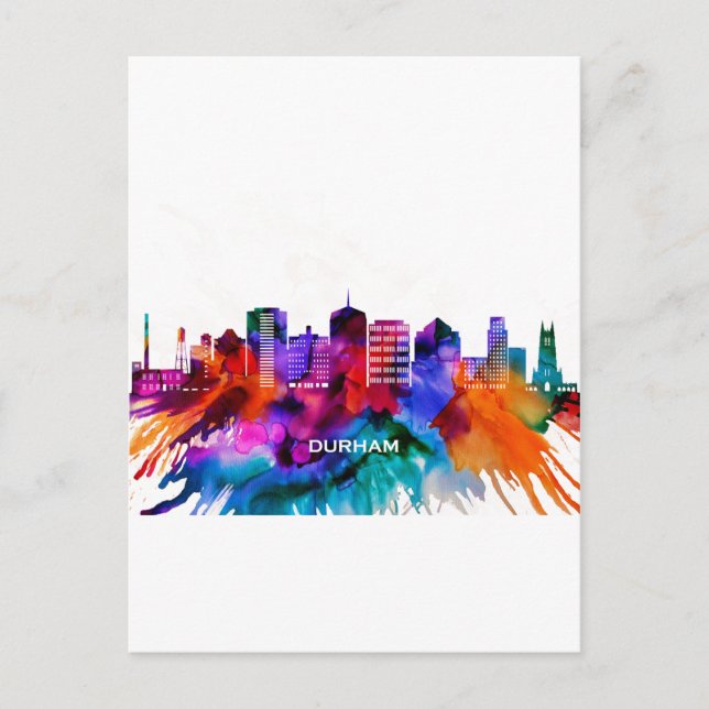 Durham Skyline Holiday Postcard (Front)