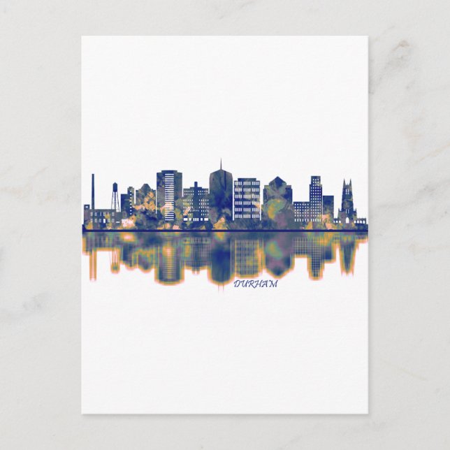 Durham Skyline Holiday Postcard (Front)