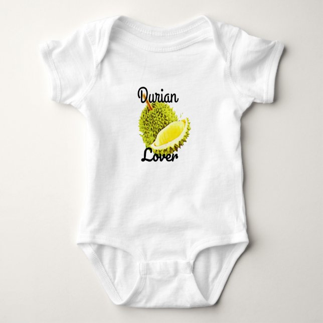 durian lover, durian, king of fruit mouse pad baby bodysuit (Front)