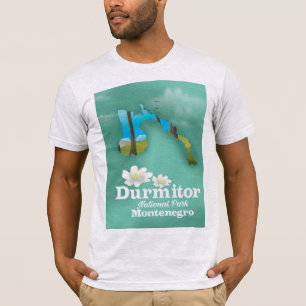Durmitor national park, Montenegro map T-Shirt