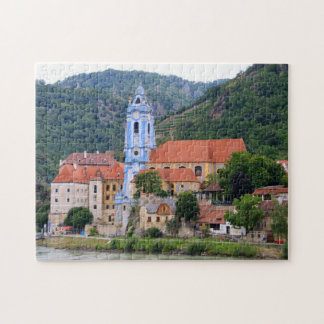 Durnstein and blue church spire, Austria Jigsaw Puzzle