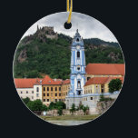 Dürnstein In Der Wachau Ceramic Tree Decoration<br><div class="desc">Dürnstein is a small town on the Danube river in the Krems-Land district, in the Austrian state of Lower Austria.Dürnstein was first mentioned in 1192, when, in the castle above the town, King Richard I of England was held captive by Leopold V, Duke of Austria after their dispute during the...</div>