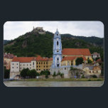 Dürnstein in der Wachau Magnet<br><div class="desc">the blue church is a famous landmark of the region in lower austria. above on the hill stands the ruin a the castle where King Richard I Lionheart of England held captive by Duke Leopold V of Austria</div>