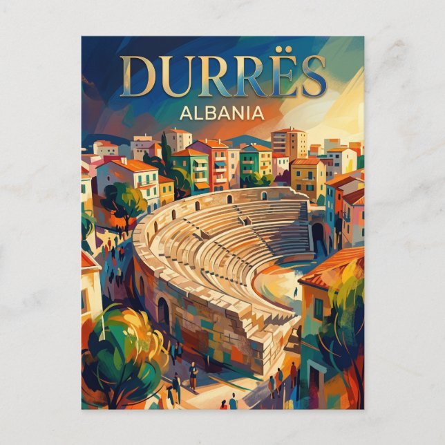 Durrës Amphitheatre Albania Postcard (Front)