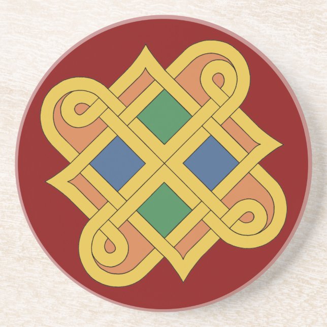 Durrow Knotwork 2016 Coaster (Front)