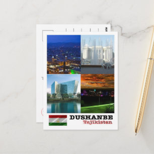 Dushanbe - Mosaic - Tajikistan - Postcard
