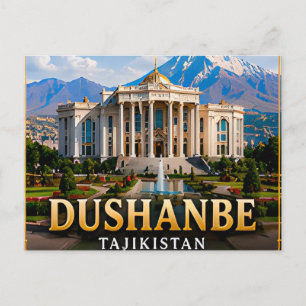 Dushanbe Tajikistan Central Asia Journey 📍 Postcard