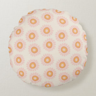 Dushi Sunflower Pattern 1 - seamless Round Cushion