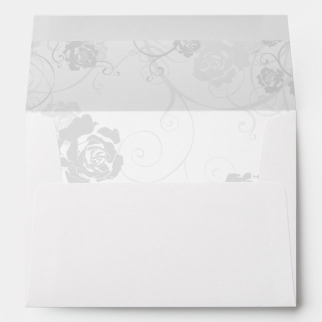 Dusk A7 Greeting Card Monochrome Light Envelope (Back (Bottom))