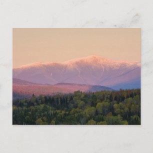 Dusk and Mount Washington in new Hampshire's Postcard