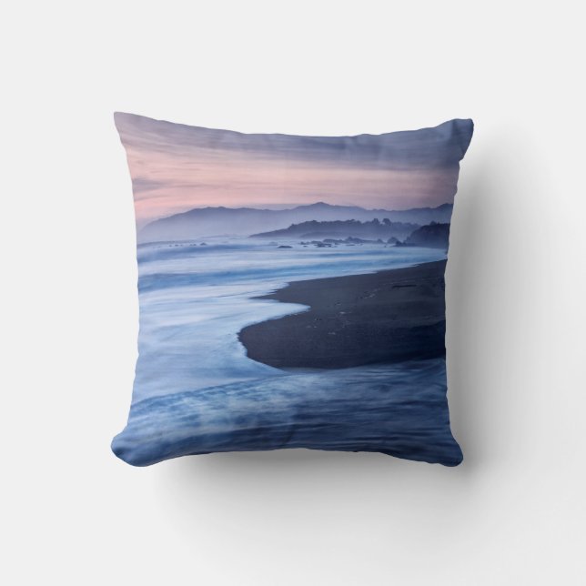 Dusk At Moonstone Beach Cushion (Front)