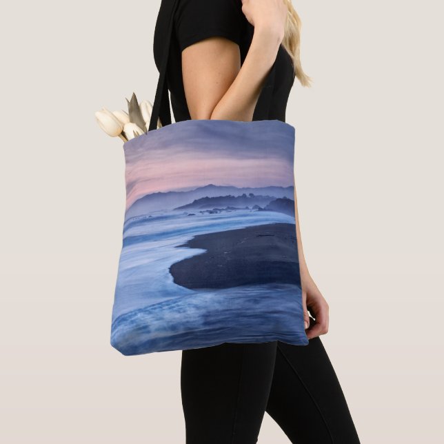 Dusk At Moonstone Beach Tote Bag (Close Up)
