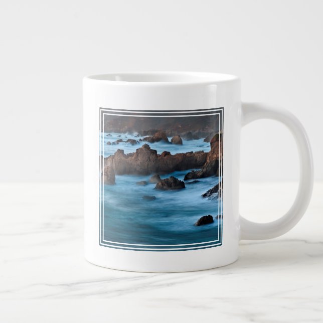 Dusk At Soberanes Cove Large Coffee Mug (Right)