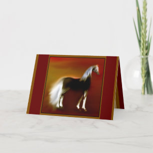 "Dusk" ~ Burgundy Greeting Card (blank)