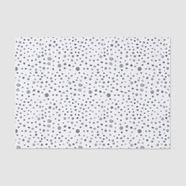 Dusk Confetti Watercolor Dots Tissue Paper (Front)