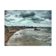 "Dusk descends on Biarritz"