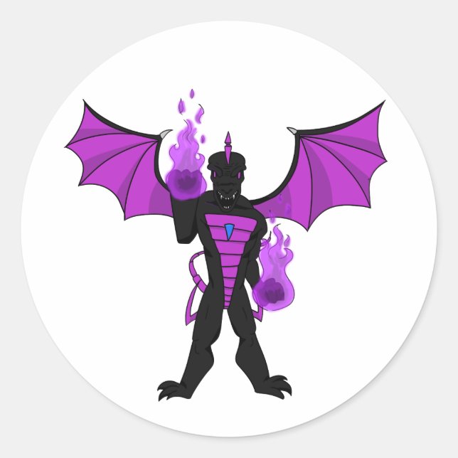 Dusk Dragon Stickers (Front)