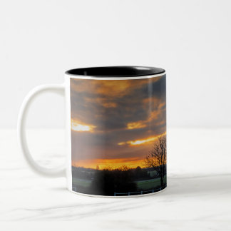 Dusk in Kent Two-Tone Coffee Mug