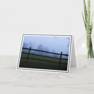 Dusk in the Countryside With Two Deer Card