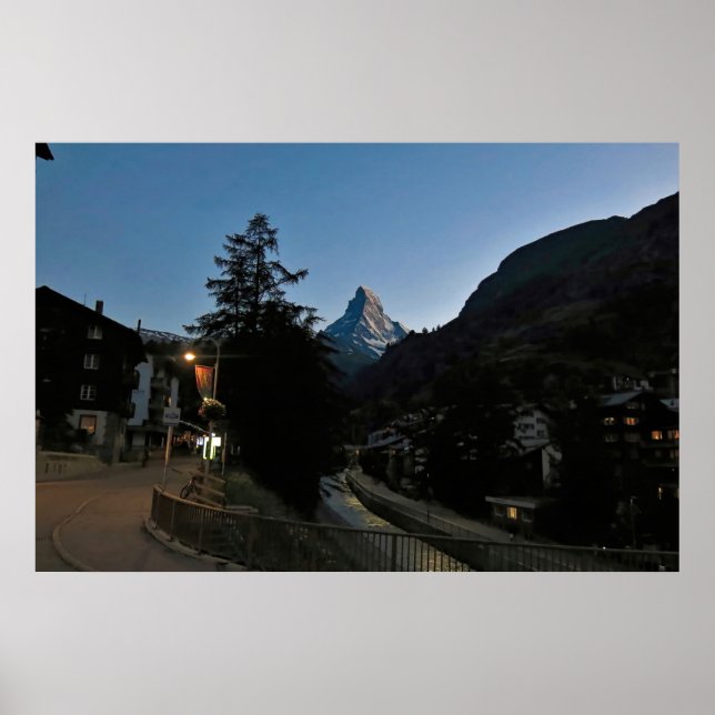 Dusk in Zermatt Poster (Front)