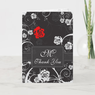 Dusk Monogram Thank You Card