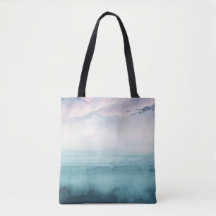 Dusk on the Bay - Watercolor Tote Bag