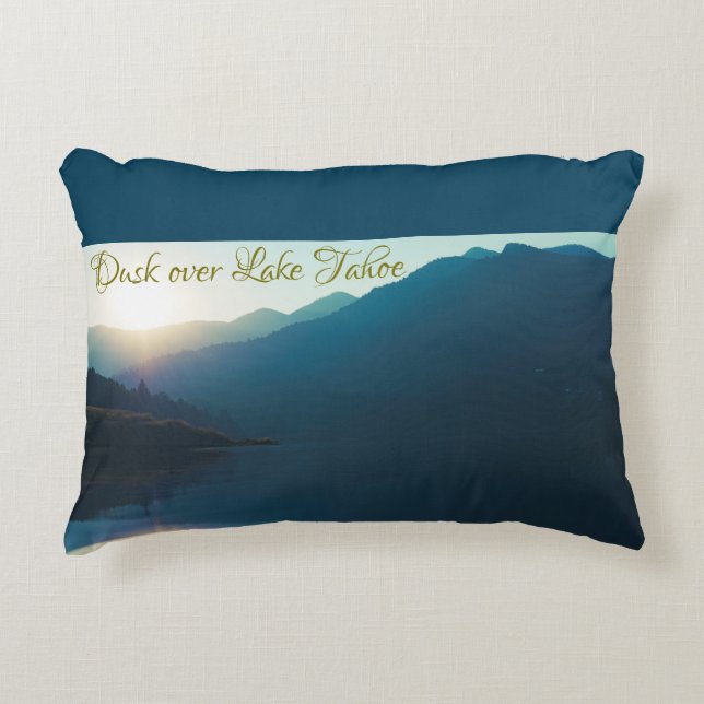 Dusk over Lake Tahoe   Decorative Cushion (Front)