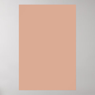 Dusk Peach Fashion Colour Trend 2014 Customised Poster