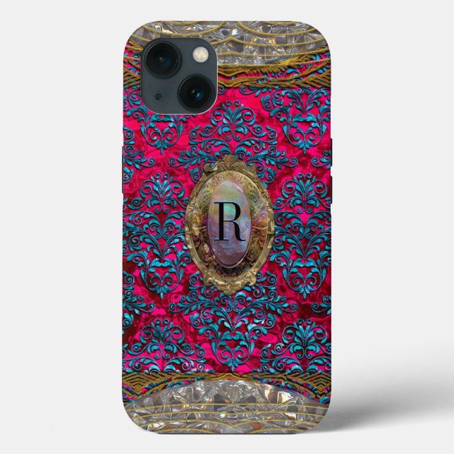 Dusk Ravone Damask Baroque Monogram Case-Mate iPhone Case (Back)