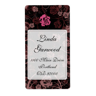 Dusk Romance Shipping Label v5 Vertical (Light)