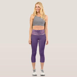 Dusk Rose Galaxy Series Design 1 Capri Leggings