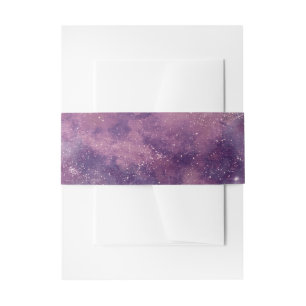 Dusk Rose Galaxy Series Design 1 Invitation Belly Band
