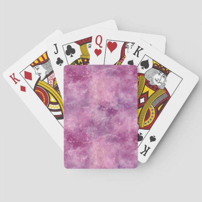 Dusk Rose Galaxy Series Design 2 Playing Cards (Back)