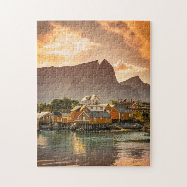 Dusk Scenic Puzzles Mountain Art Complex Jigsaw Pu (Vertical)