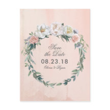 Dusk Watercolor Flower | Save the Date