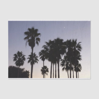 Dusk with Palm Trees Tropical Scene Tissue Paper