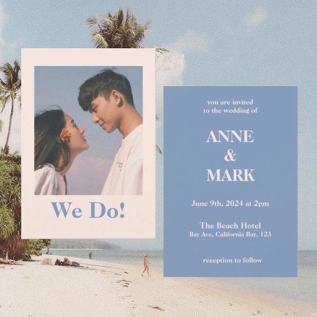 DUSKLY BEIGE BLUE MUTED TONES INVITATION (Creator Uploaded)