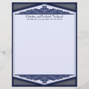 Dusky Blue Vintage, letterhead