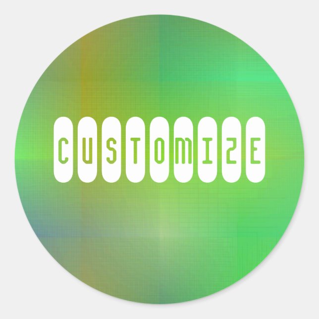 Dusky Colour II - Template Classic Round Sticker (Front)