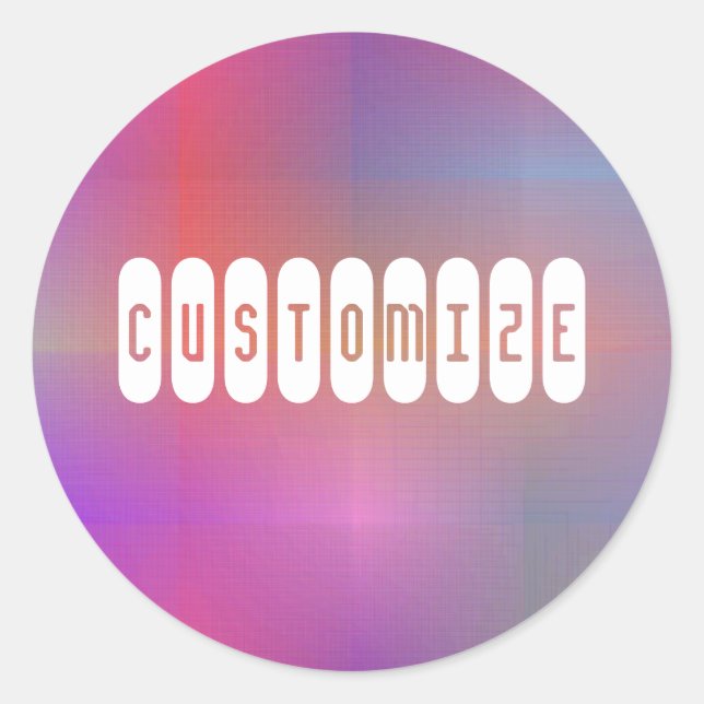 Dusky Colour III - Template Classic Round Sticker (Front)