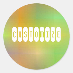 Dusky Colour V - Template Classic Round Sticker